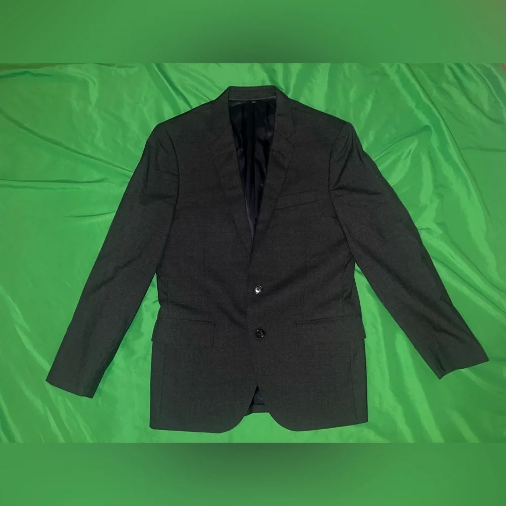 J. Crew x Loro Piana Ludlow Dark Gray 100% Wool Blazer size 38s